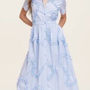 Kate Spade NY Target Women's Ribbon Short Sleeve Midi Shirtdress XXL - NWT